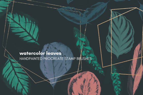 Download ProCreate Watercolor Leaves Brushes - Brushes Collection