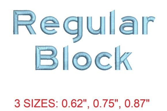 Download Regular Block Embroidery Font - Font Collection