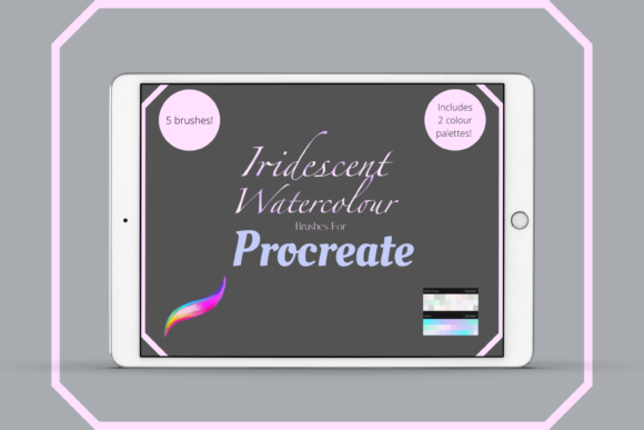 Download Iridescent Watercolour Brushes Procreate - Brushes Collection