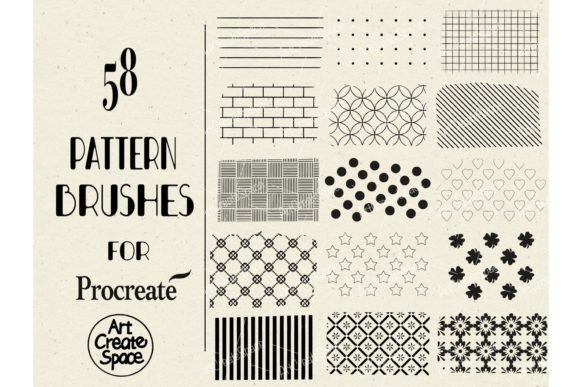 Download Procreate Pattern Brushes First Set - Brushes Collection