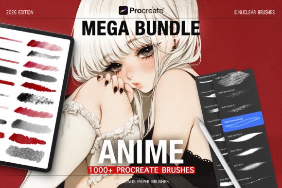 Download Procreate Brushes – Anime Mega Bundle - Brushes Collection