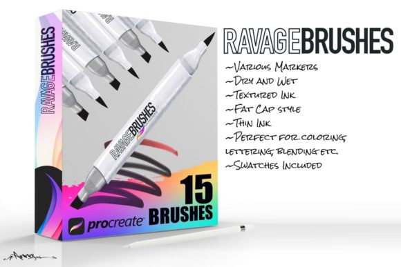 Download Ravage Procreate Brushes - Brushes Collection