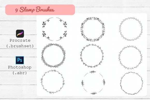 Download Procreate and Photoshop Stamp Brushes. - Brushes Collection
