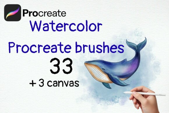 Download Watercolor Procreate Brushes 33 + Canvas - Brushes Collection